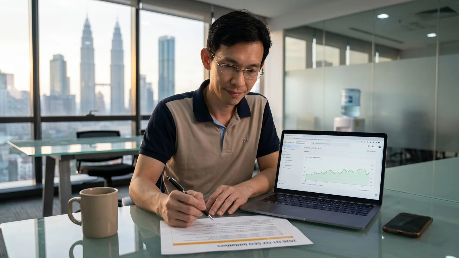 2026 SEO planning guide cover showing Q1 budget benchmarks, AEO readiness checklist, and priority fixes for Malaysian businesses