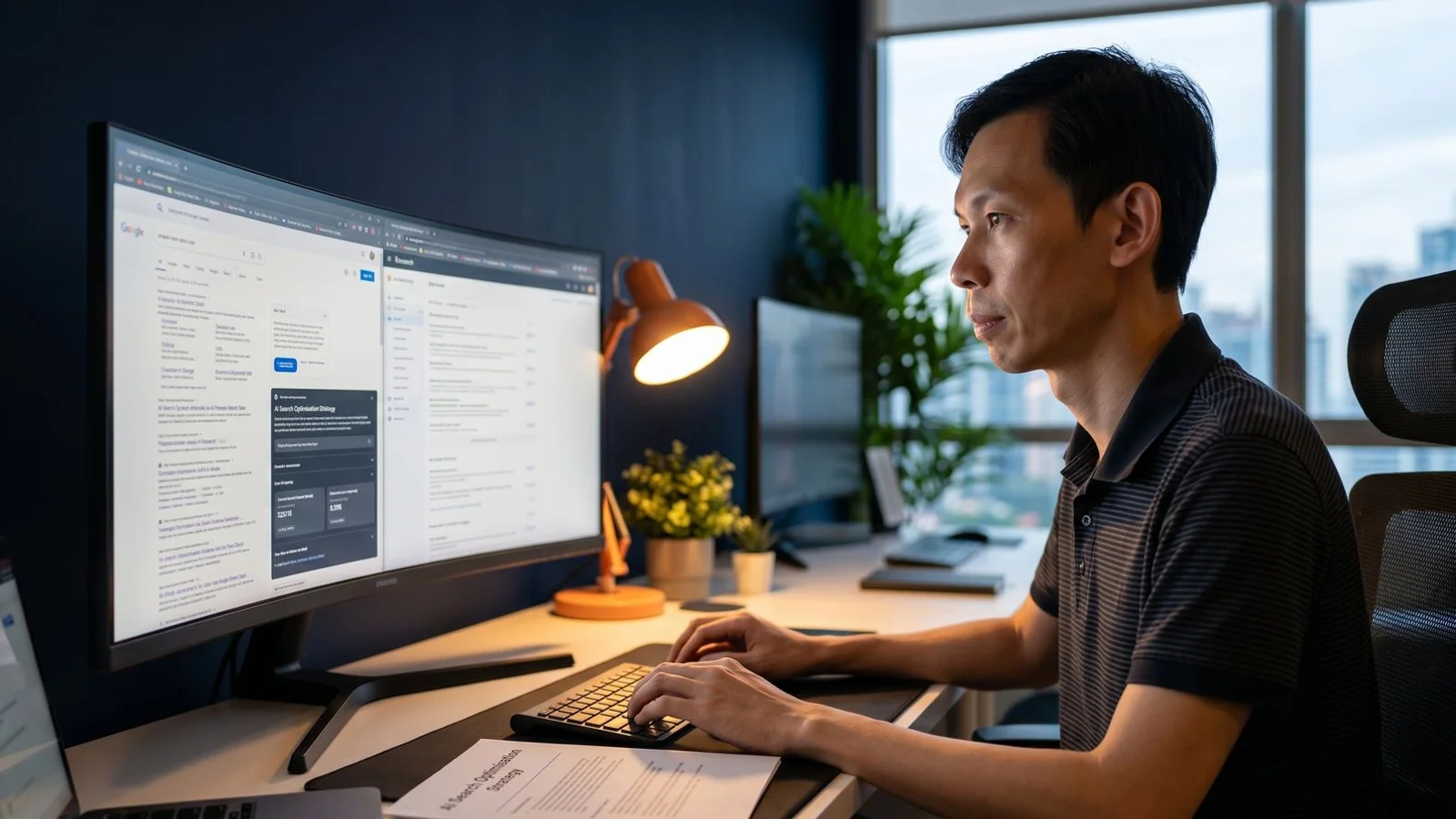 Screen showing Google AI Overviews SGE citation with a Malaysian brand logo and Perplexity AI search result referencing the same entity as a source