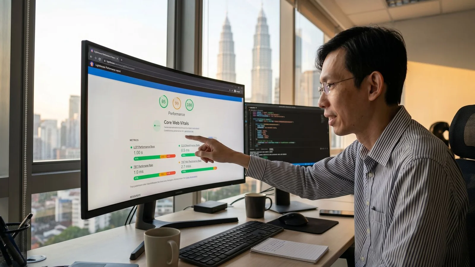 Core Web Vitals explained — LCP, CLS, INP thresholds for Malaysian websites