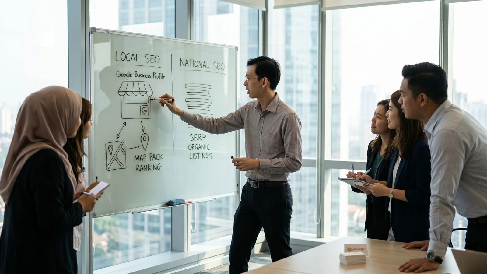 Comparison of local SEO vs national SEO for Malaysian businesses by business model and signal priority