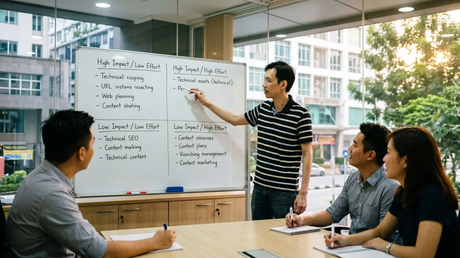 Technical SEO vs content SEO decision framework — where to fix first for budget-constrained Malaysian businesses